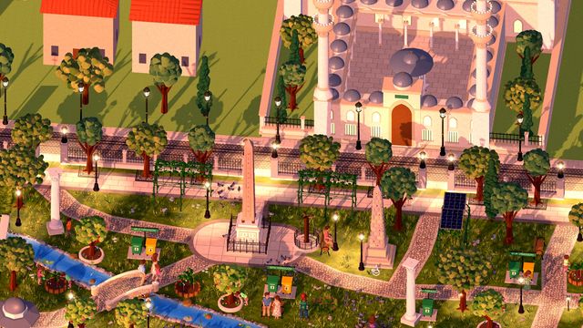 Sultanahmet Square in Istanbul, seen from above